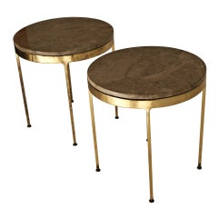 Pair Of Nicos Zographos For Zographos Bronze Side Tables