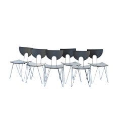 Six Kusch Walter Leeman Stackable Side Chairs