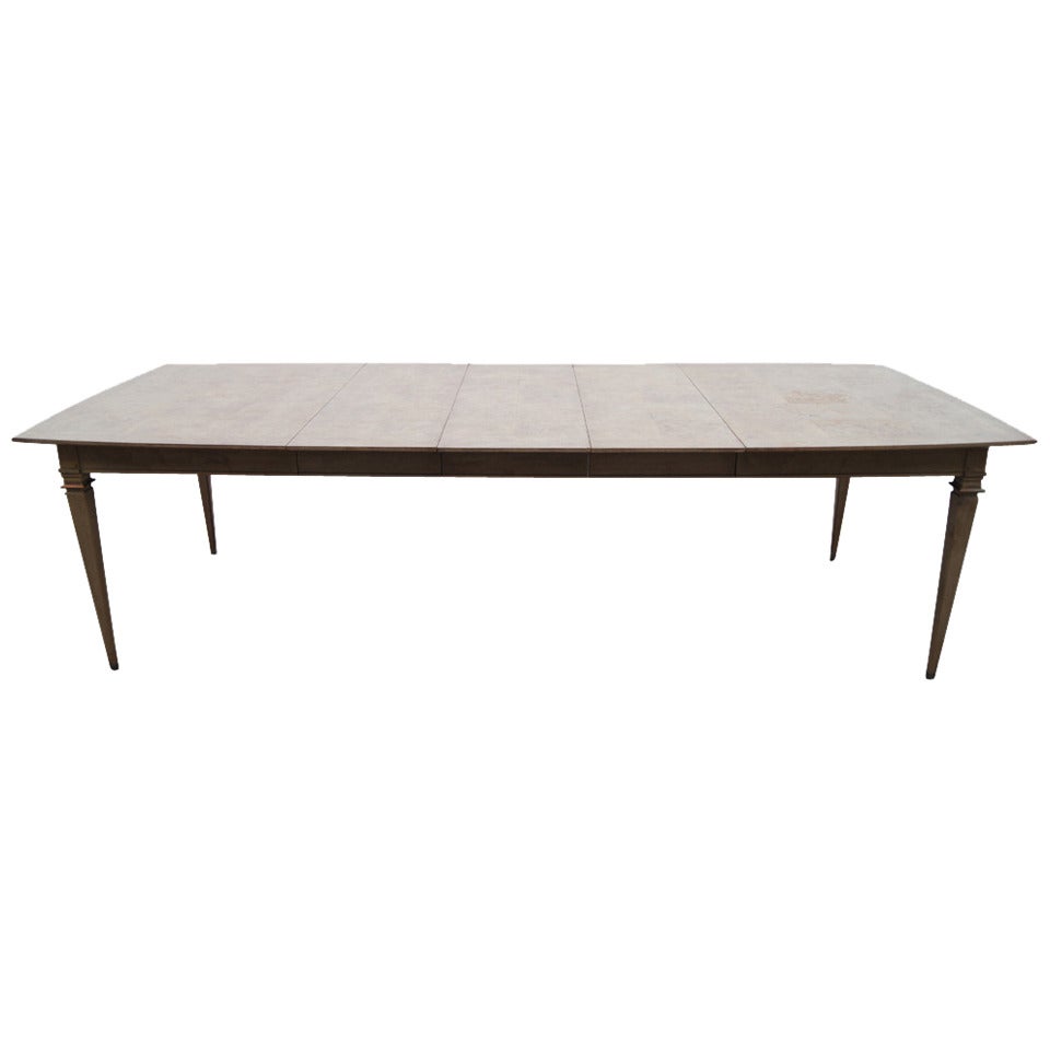 Mastercraft Cerused Burl Expandable Dining Table by Bernhard Rohne REDUCED