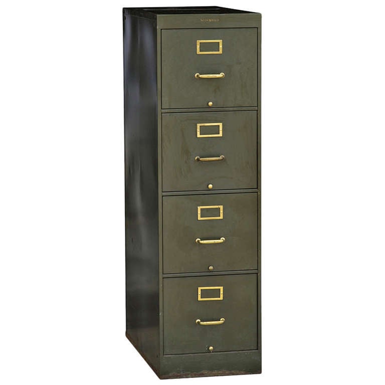 Vintage Shaw Walker File Cabinet