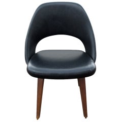 Saarinen for Knoll Office Side Chair with Wood Legs