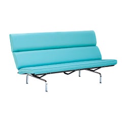 Eames for Herman Miller Blue Compact Sofa