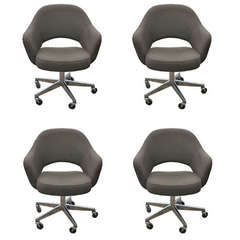 Saarinen for Knoll Executive Task Arm Chairs; Set of Eight