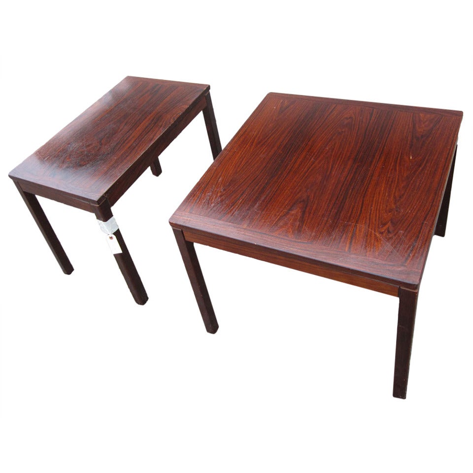 Kleppe Mobelfabrik Rosewood Side Tables 