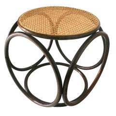 Thonet Bentwood And Cane Stool Ottoman