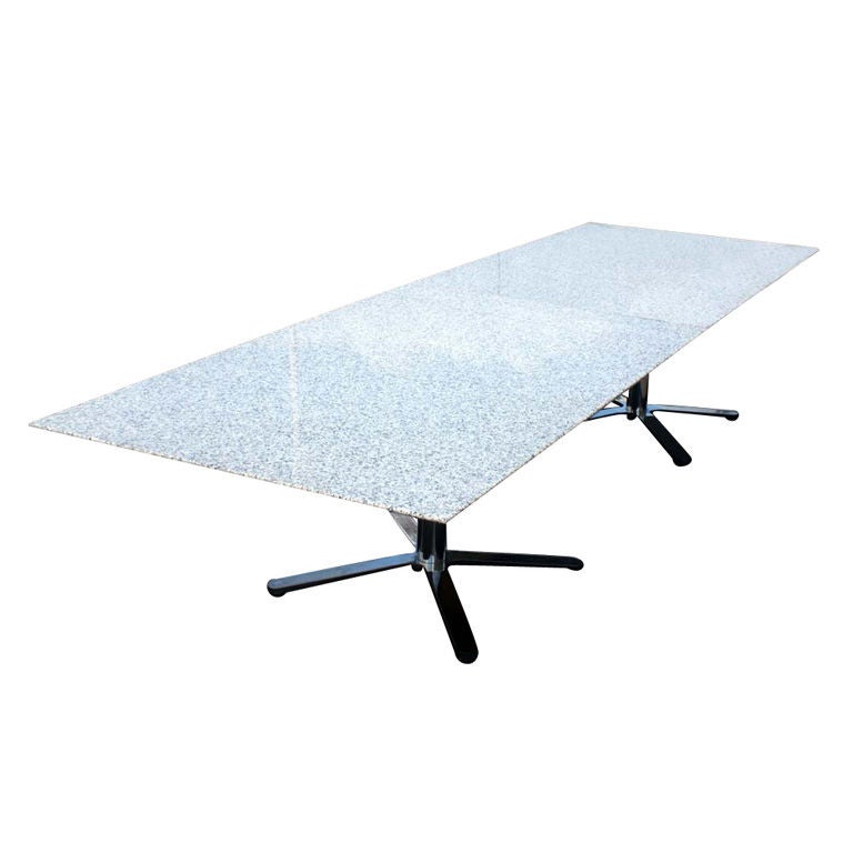 Nicos Zogarphos For Zogaphos Large Granite Conference Table