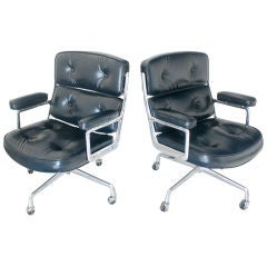 Pair Of Eames For Herman Miller Time Life Chairs