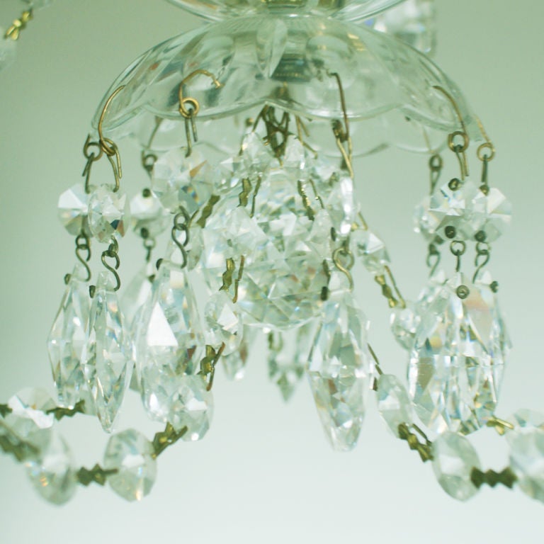 Custom-Made Five-Light French Style Chandelier In Good Condition In Pasadena, TX