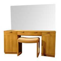 Edward Wormley For Drexel Vanity With Mirror And Bench