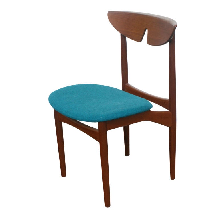 Three Kurt Ostervig Scandinavian Teak Dining Chairs