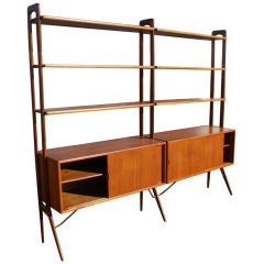 Kurt Ostervig Scandinavian Teak Shelf Unit Room Divider