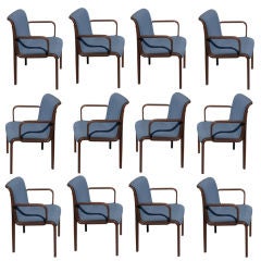 Twelve Bill Stephens For Knoll Arm Chairs