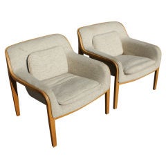 Pair Of Bill Stephens For Knoll Lounge Chairs