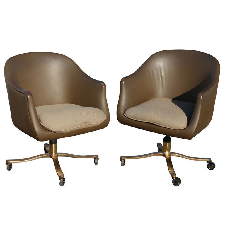 Pair Of Nicos Zographos For Zographos Bucket Chairs