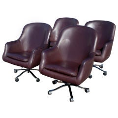 Four Nicos Zographos For Zographos High Back Executive Chairs