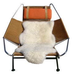 Retro Hans Wegner Flag Halyard Lounge Chair