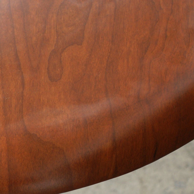 Late 20th Century Stow Davis Oval Walnut Table Desk For Sale