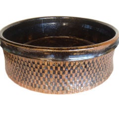 Monumental Stig Lindberg Gustavsberg Bowl 20.5" x 6.5" 9
