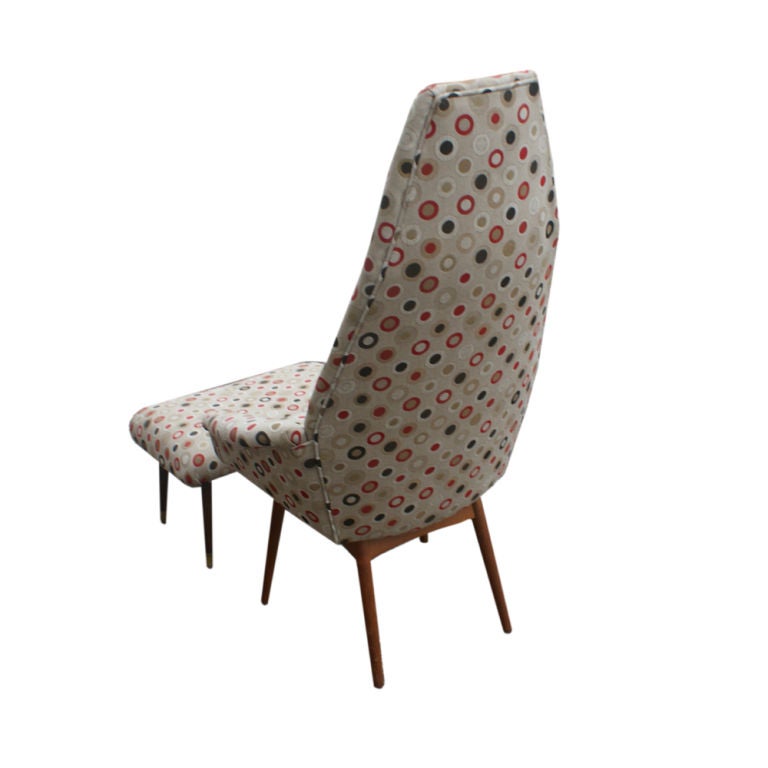 American Adrian Pearsall For Craft Associates Lounge Chair & Ottoman