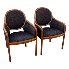 Pair of Ward Bennett for Brickel Armchairs