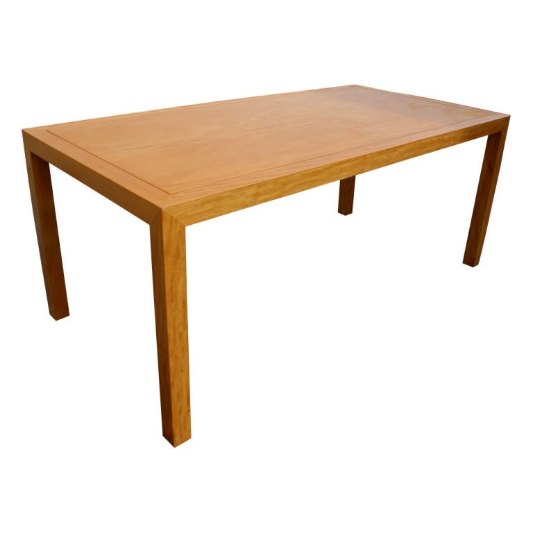 Brochsteins of Texas

A custom made table in Birdseye maple which could be used for dining or as a table desk.

We have other pieces by this manufactuer in Birdseye maple: