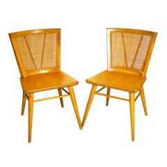 Pair Of Russel Wright For Conant Ball Side Dining Chairs