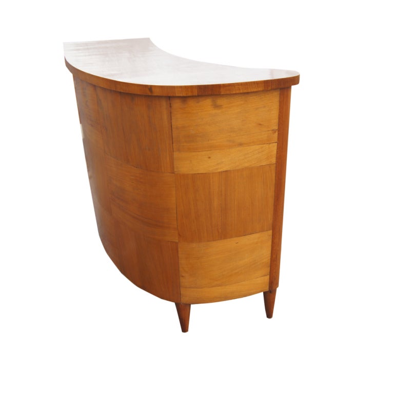 curved wood bar