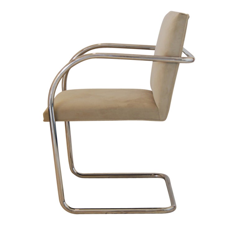 Twelve Mies Van Der Rohe For Knoll Tubular Brno Arm Chairs