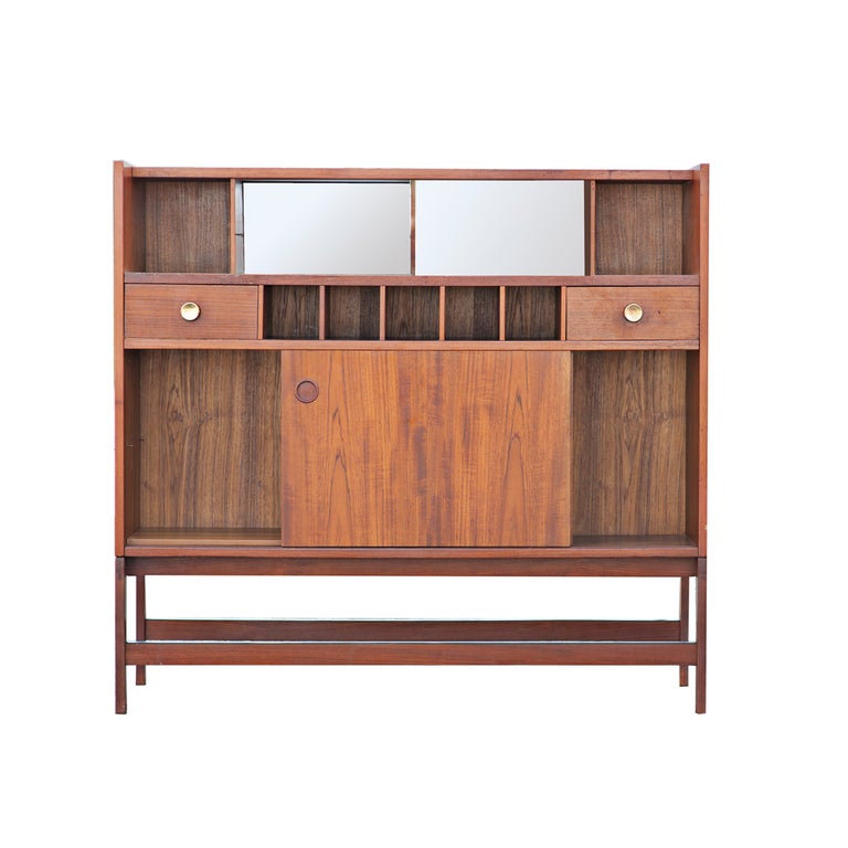 Mid Century Teak Bar at 1stDibs