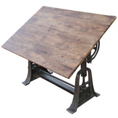 Vintage Professional Industrial Adjustable Drafting Table
