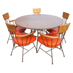 Richard McCarthy for Selrite Dining Table And Five Arm Chairs