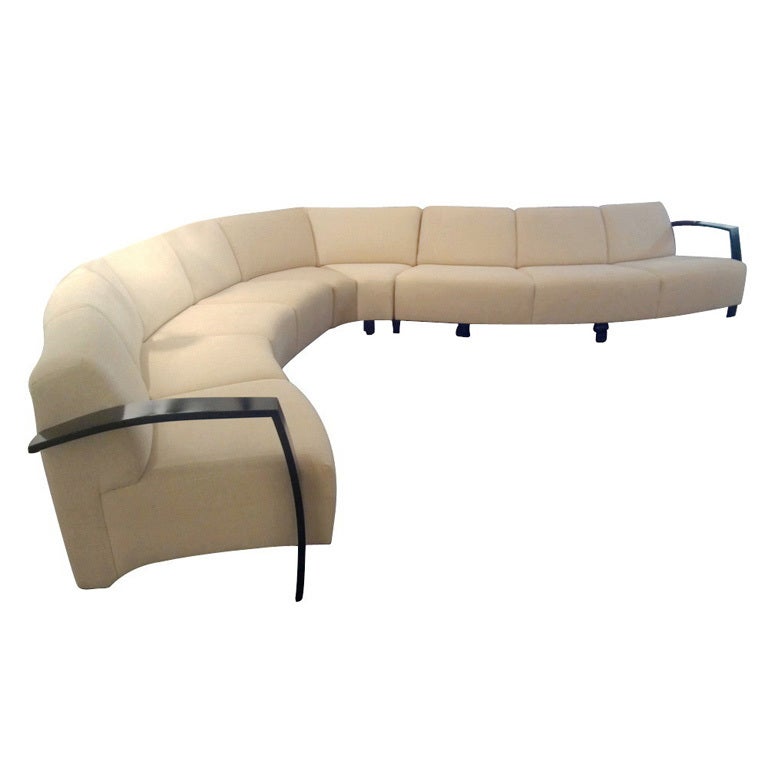 Thonet Large Serpentine Sectional Sofa For Sale