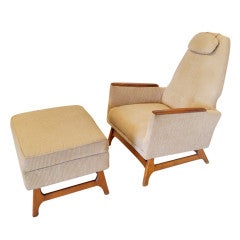 Adrian Pearsall For Craft Associates Lounge Chair & Ottoman