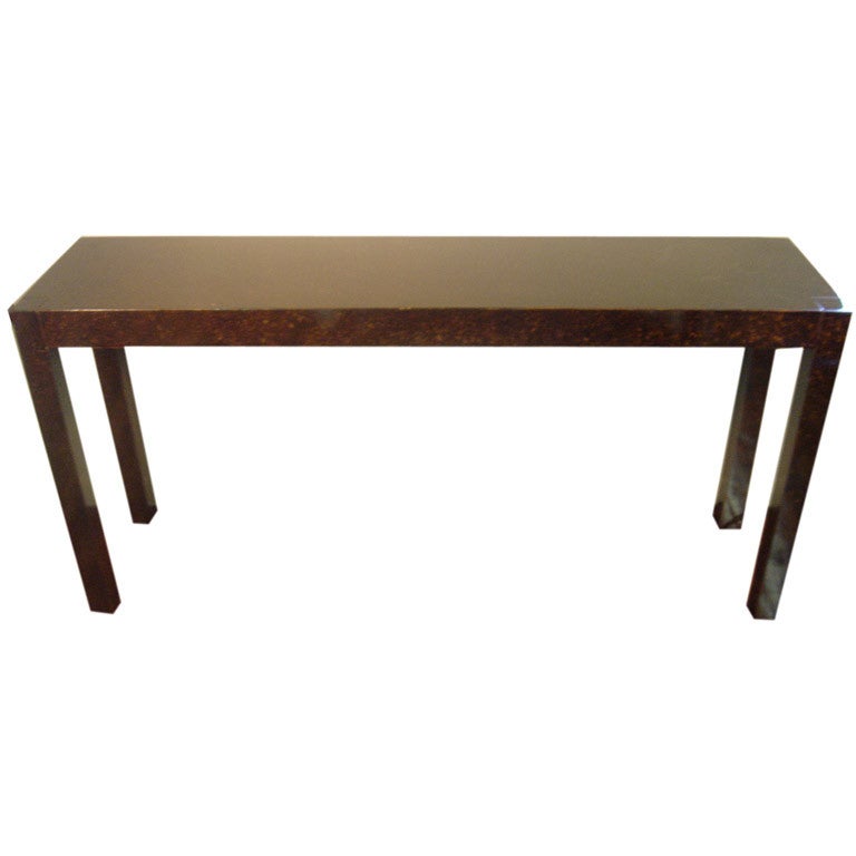 Faux Finished Parsons Style Console Table