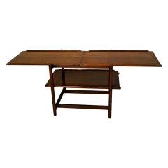 Vintage Danish Teak Extension Console Table