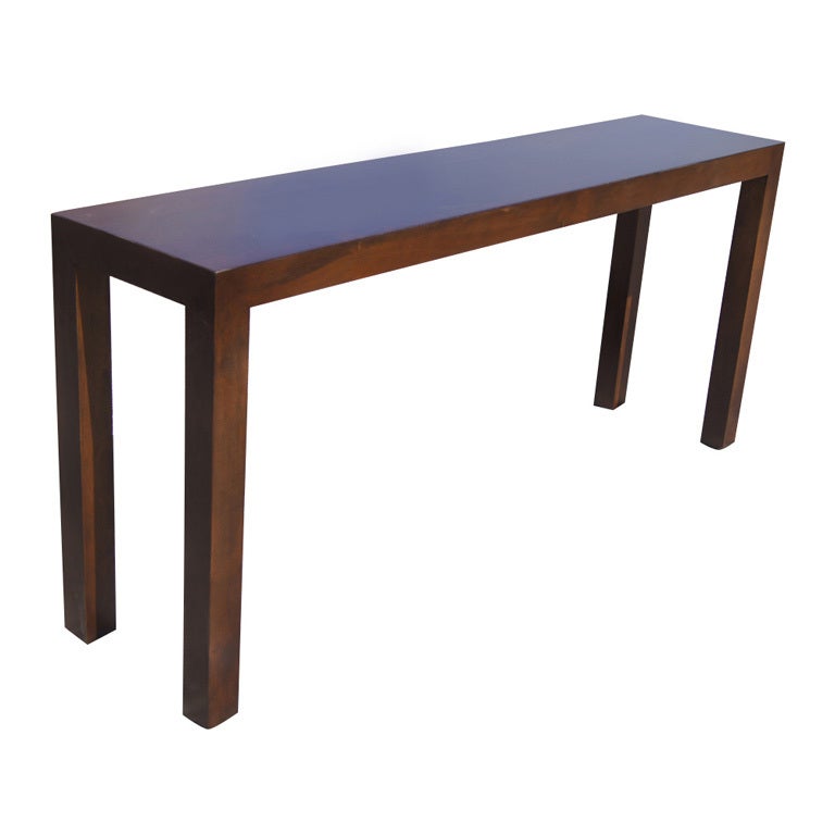 Parson's Style Mahogany Console Table at 1stDibs