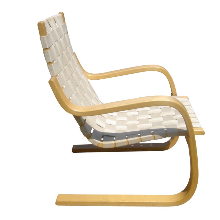 Finnish Pair Of Alvar Aalto For Artek Lounge Chairs