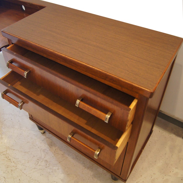 American Mid Century Walnut Credenza