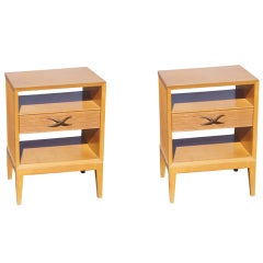 Pair Of Paul Frankl For Brown Saltman Nightstands