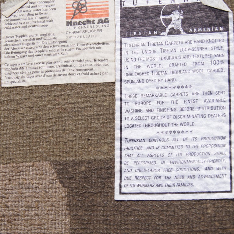 Exceptional Tufenkian Hand Knotted Tibetan Rug In Excellent Condition In Pasadena, TX