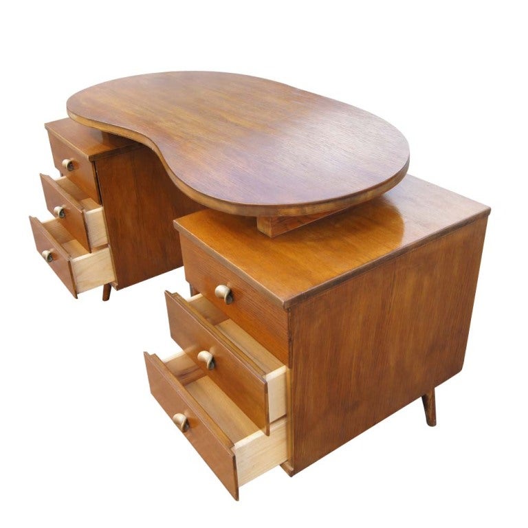 wooden desk and chair