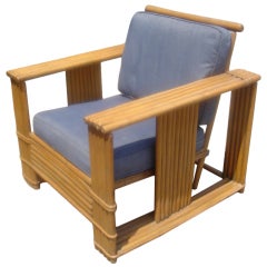 Mid Century Bamboo Lounge Chair