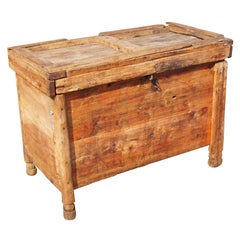Rustic Moroccan Wooden Trunk Chest