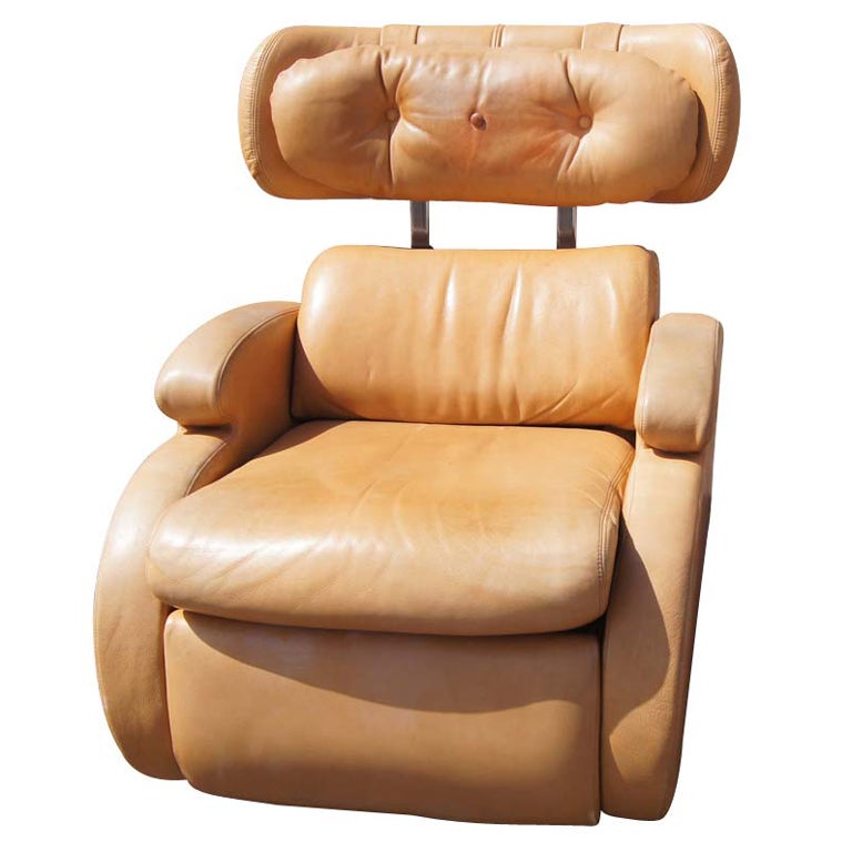 Vladimir Kagan Reclining Swivel Lounge Chair
