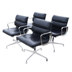 Four Eames For Herman Miller Aluminum Group Chairs
