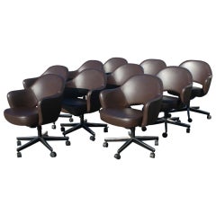 Ten Eero Saarinen For Knoll Arm Chairs