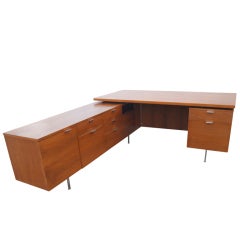 George Nelson For Herman Miller Walnut Executive Desk