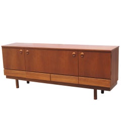 Scandinavian Teak Buffet Credenza Bar