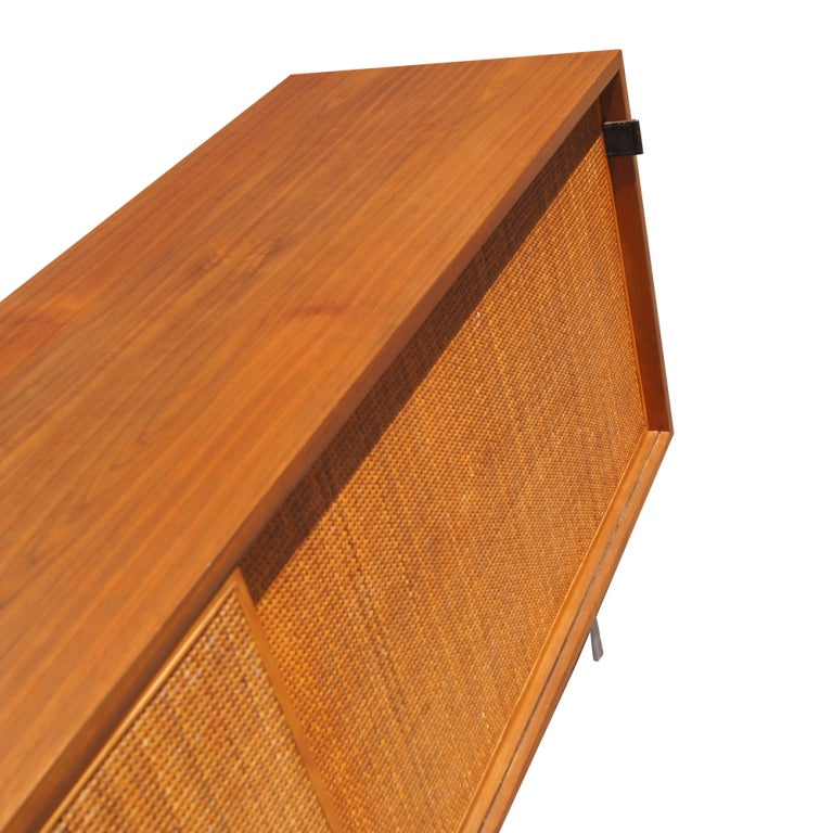 Florence Knoll For Knoll Walnut And Cane Credenza Buffet