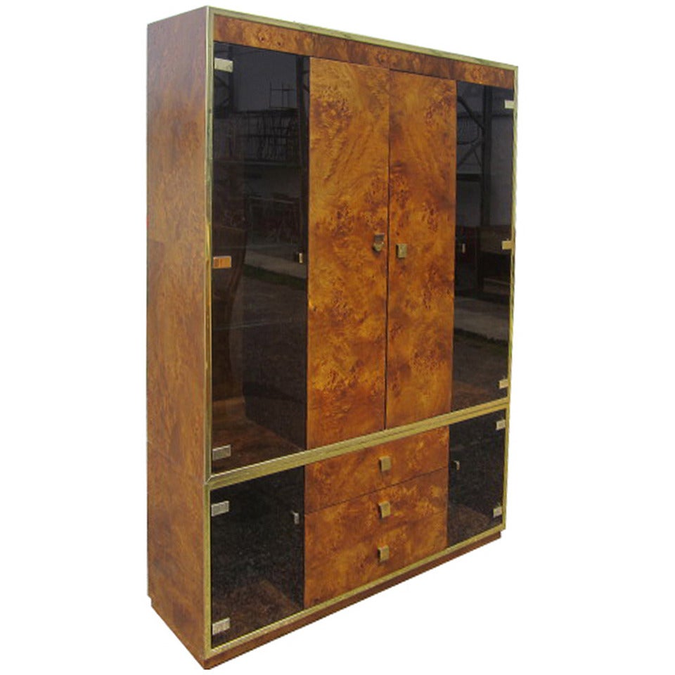Thomasville Burled Wood China Cabinet